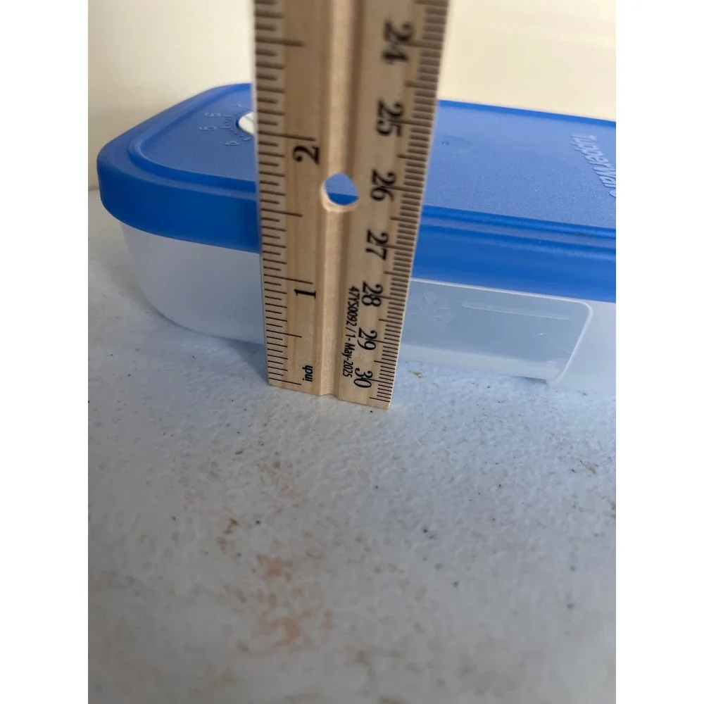 Tupperware Freezer Mates 250ml 1c Blue Lid Date Dial Small Storage Container
